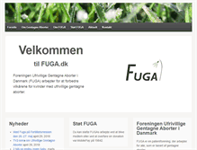Tablet Screenshot of fuga.dk